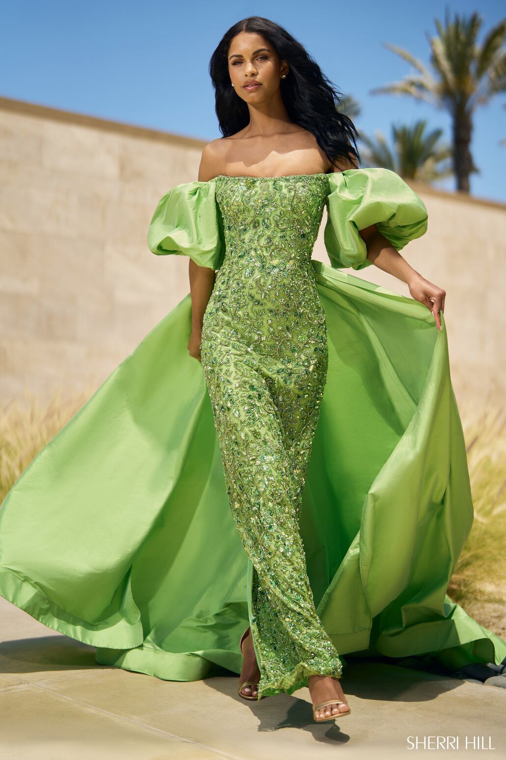 Green Dress Hill Prom Dresses Sherri Hill 55632 Dress Sherri Hill