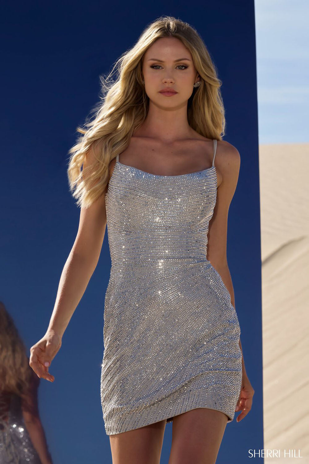 cobalt blue dress with gold accessories Royal Blue Gold Beaded Side Slit Mermaid Long Evening Prom Dresses, 17 –  SposaDresses main image 0
