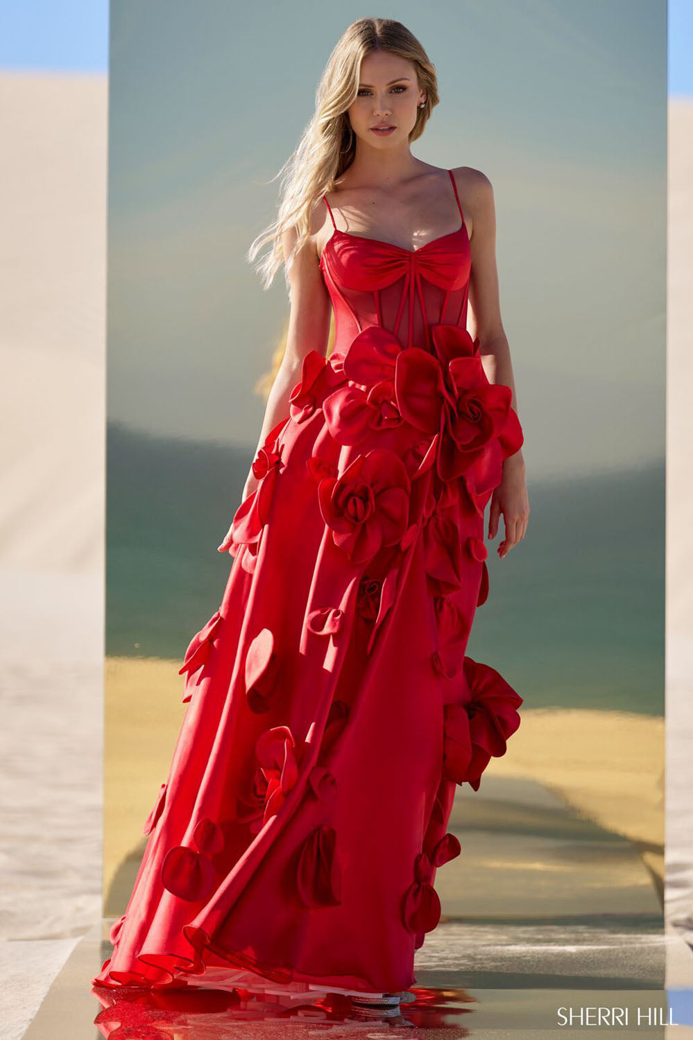 open lace back dress Wine Red Puffy Sleeves Sweetheart Party Dress,Wine Red Long Prom Dress   Cutedressy