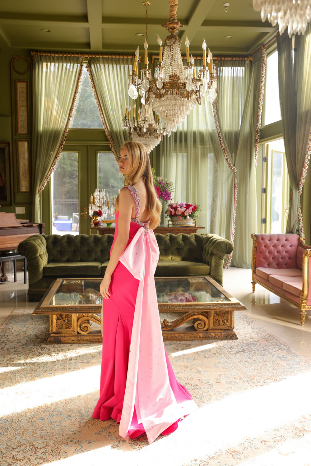 Ava Presley 29121 prom dress images. Ava Presley 29121 is available in these colors: White, Red, Periwinkle, Black Hot Pink, Hot Pink Light Pink.