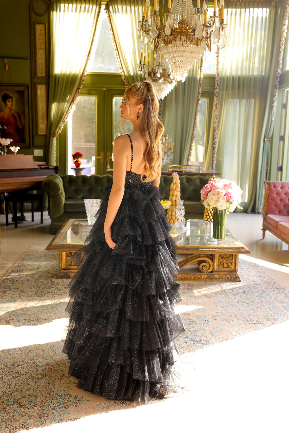 Ava Presley 29232 prom dress images. Ava Presley 29232 is available in these colors: White, Light Blue, Black.