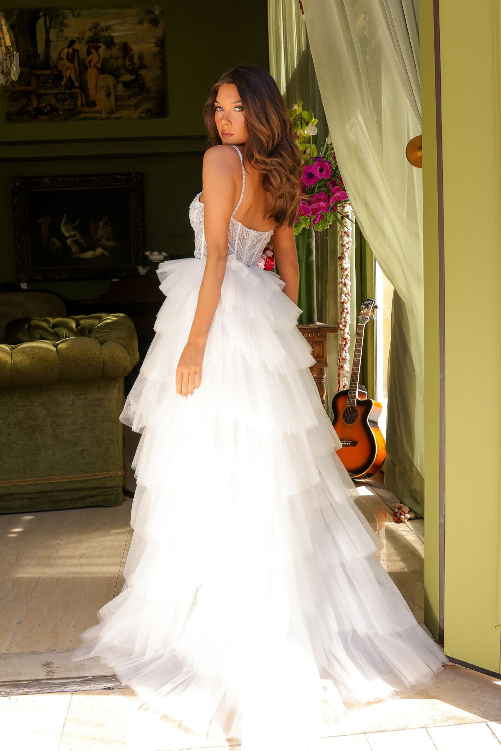 Ava Presley 29232 prom dress images. Ava Presley 29232 is available in these colors: White, Light Blue, Black.