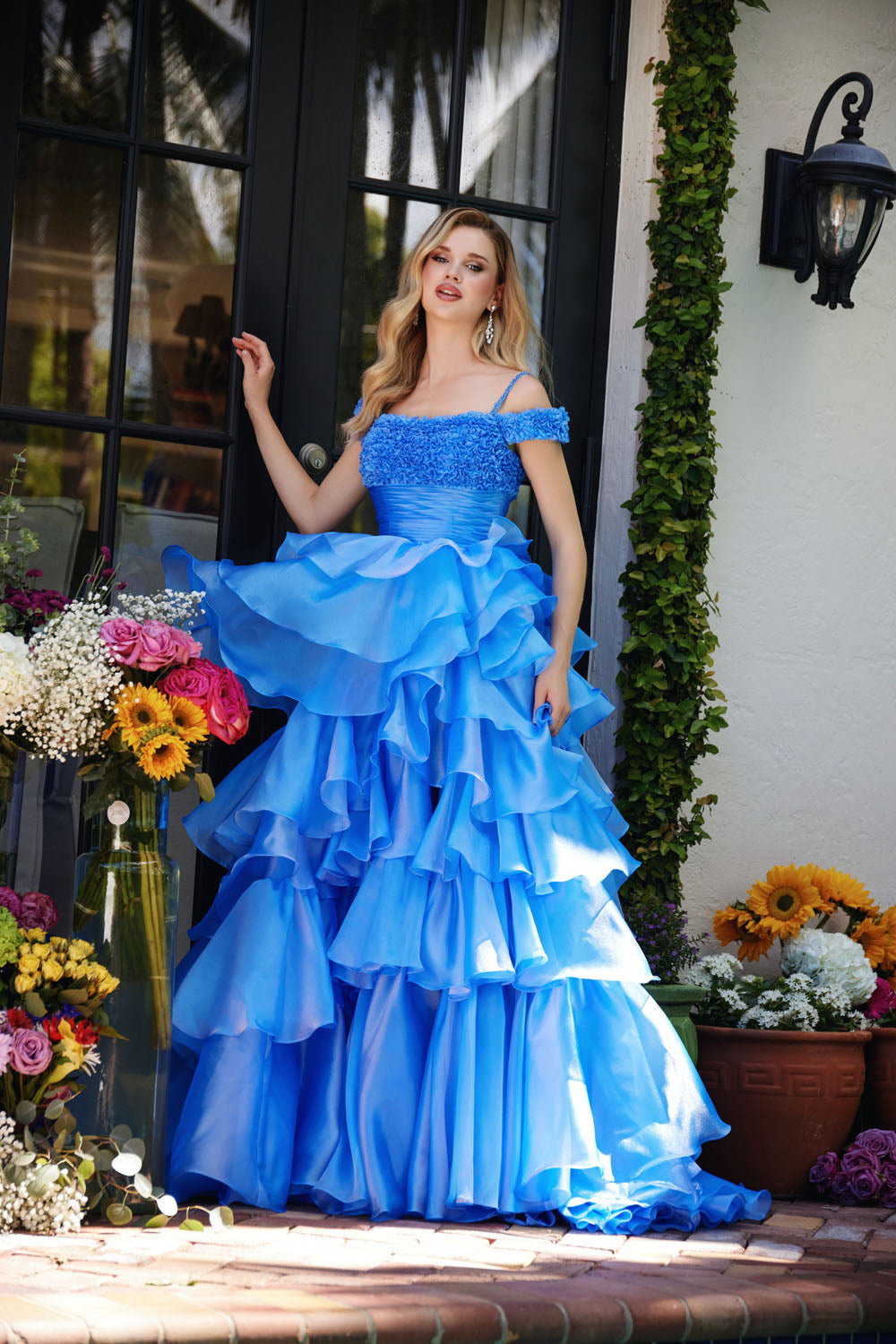 Ava Presley 29544 prom dress images. Ava Presley 29544 is available in these colors: Periwinkle,Bubblegum.