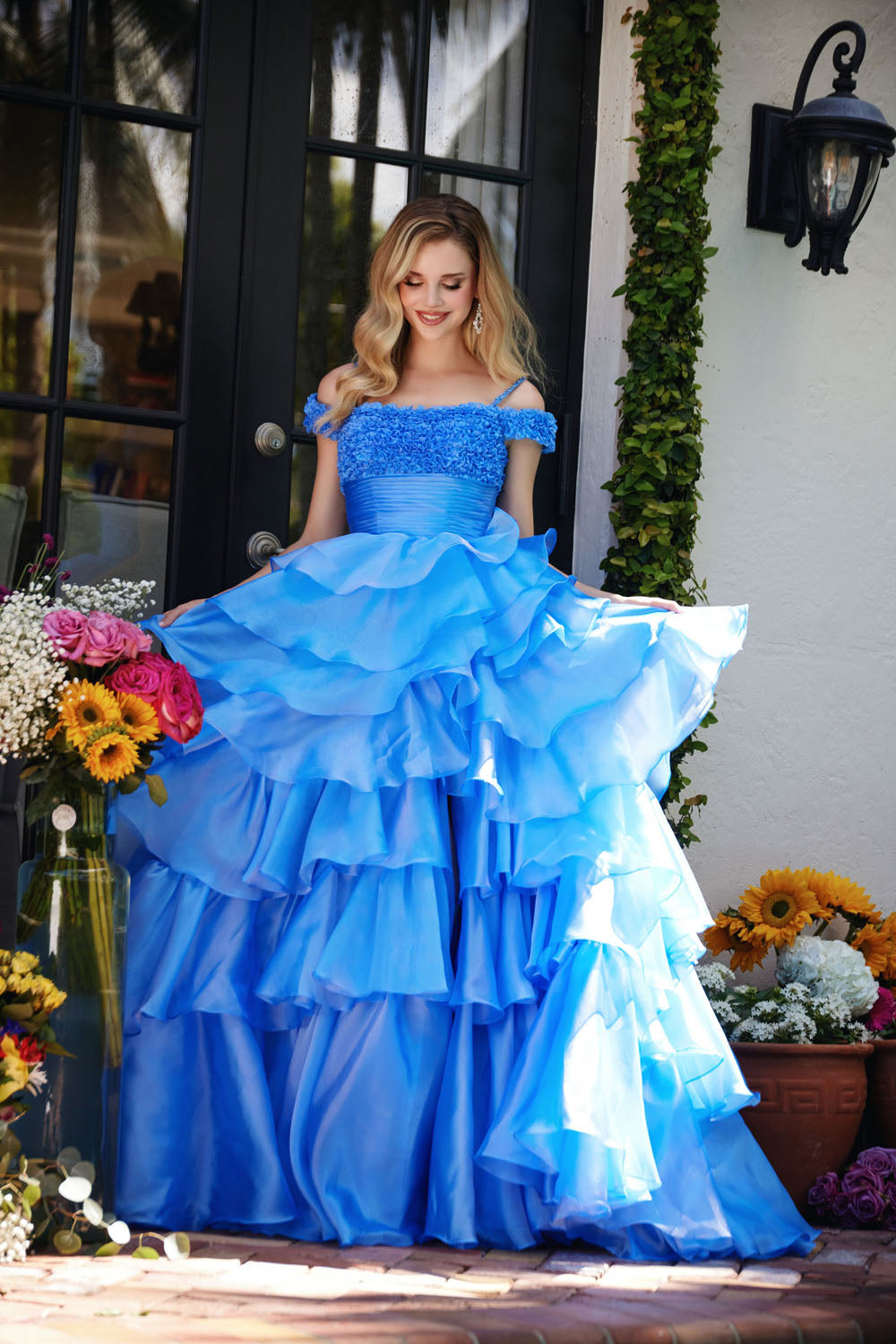 Ava Presley 29544 prom dress images. Ava Presley 29544 is available in these colors: Periwinkle,Bubblegum.
