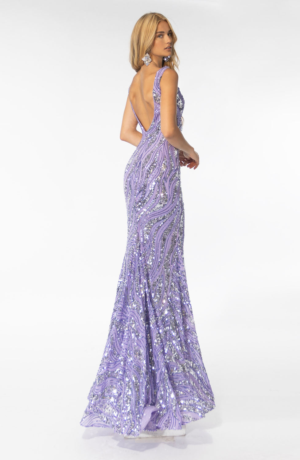 Ava Presley 39201 prom dress images. Ava Presley 39201 is available in these colors: Light Blue, Lilac.