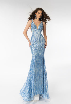 Ava Presley 39204 prom dress images.  Ava Presley 39204 is available in these colors: Light Blue, Blush, Lilac.