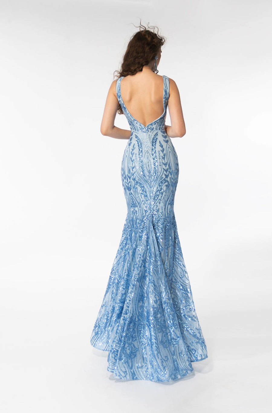 Ava Presley 39204 prom dress images.  Ava Presley 39204 is available in these colors: Light Blue, Blush, Lilac.