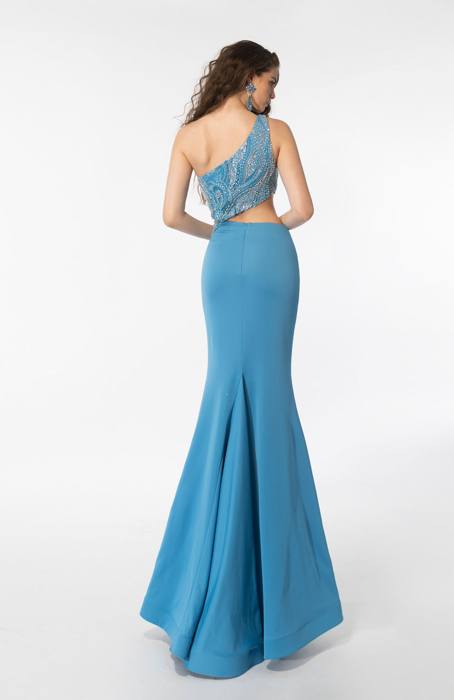 Ava Presley 39218 prom dress images.  Ava Presley 39218 is available in these colors: Royal, Turquoise.