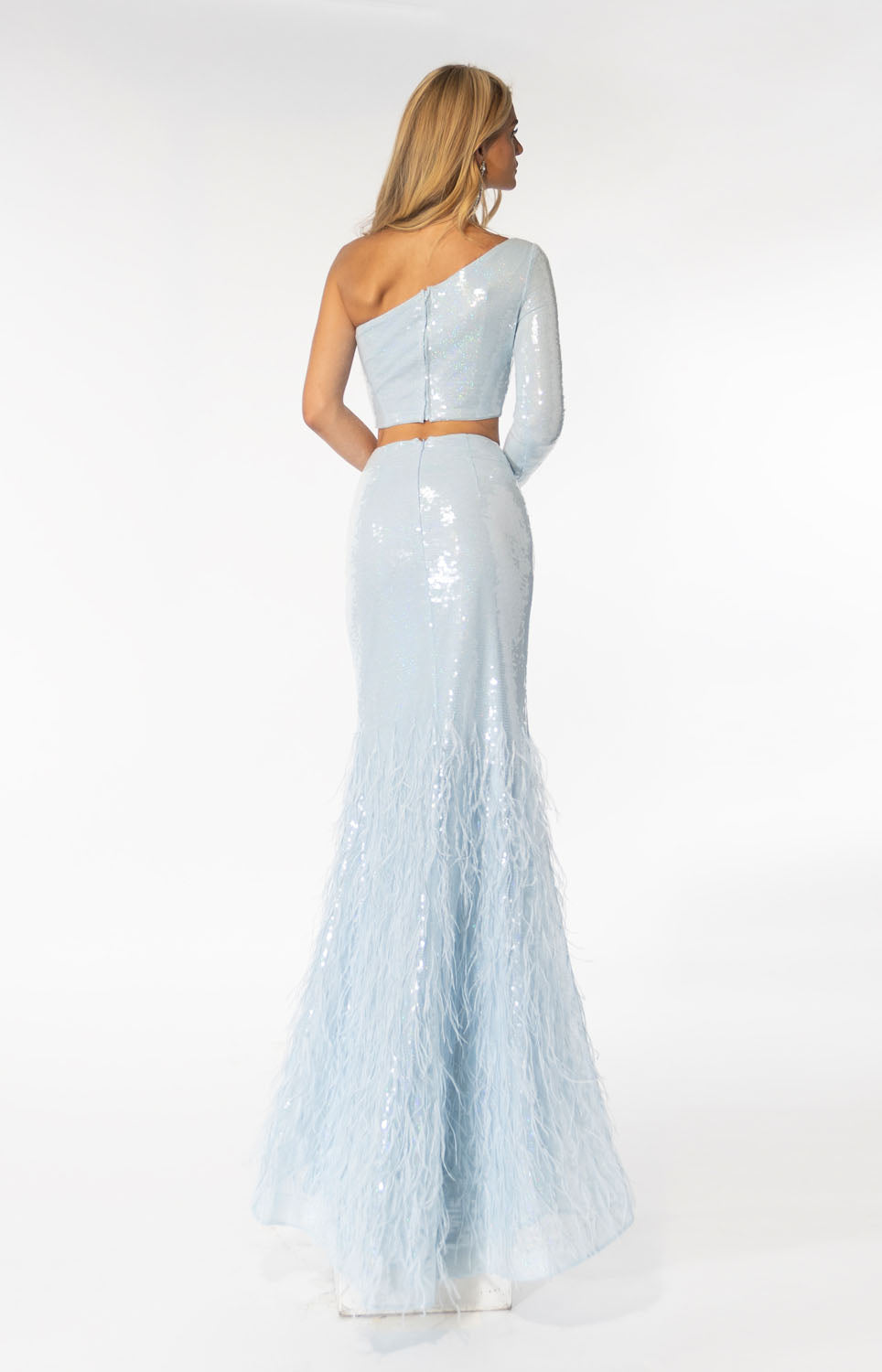 Ava Presley 39243 prom dress images. Ava Presley 39243 is available in these colors: Light Blue, Black.
