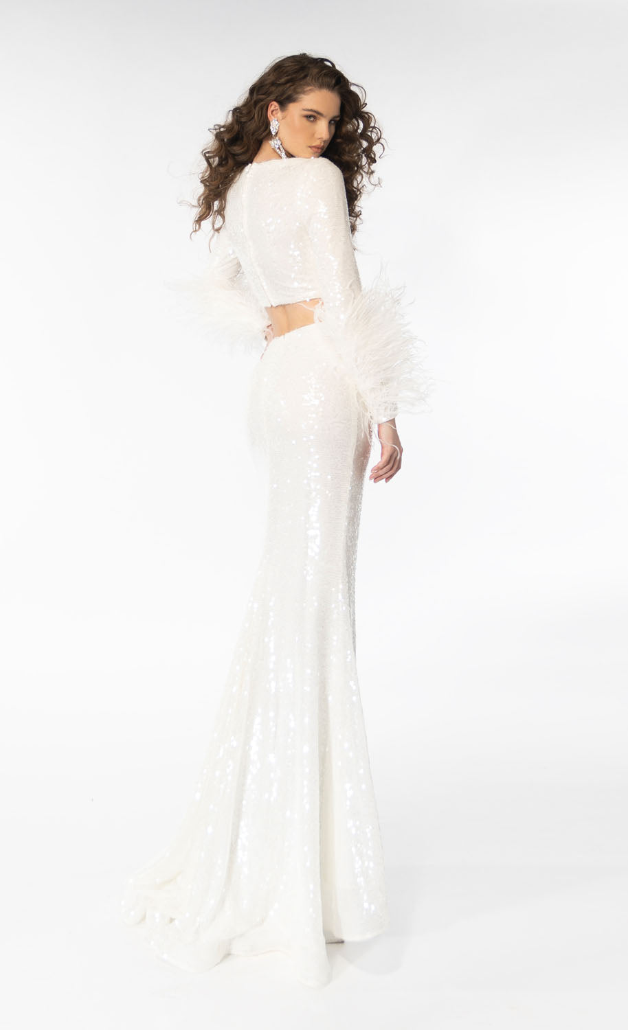 Ava Presley 39259 prom dress images. Ava Presley 39259 is available in these colors: Periwinkle, Off White.