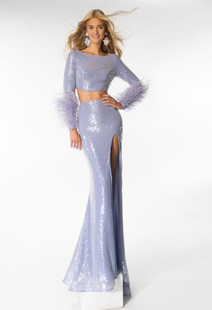 Ava Presley 39259 prom dress images.  Ava Presley 39259 is available in these colors: Periwinkle, Off White.