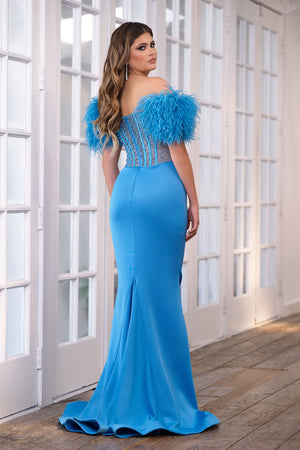 Ava Presley 39279 prom dress images.  Ava Presley 39279 is available in these colors: Red, Black, Sky.