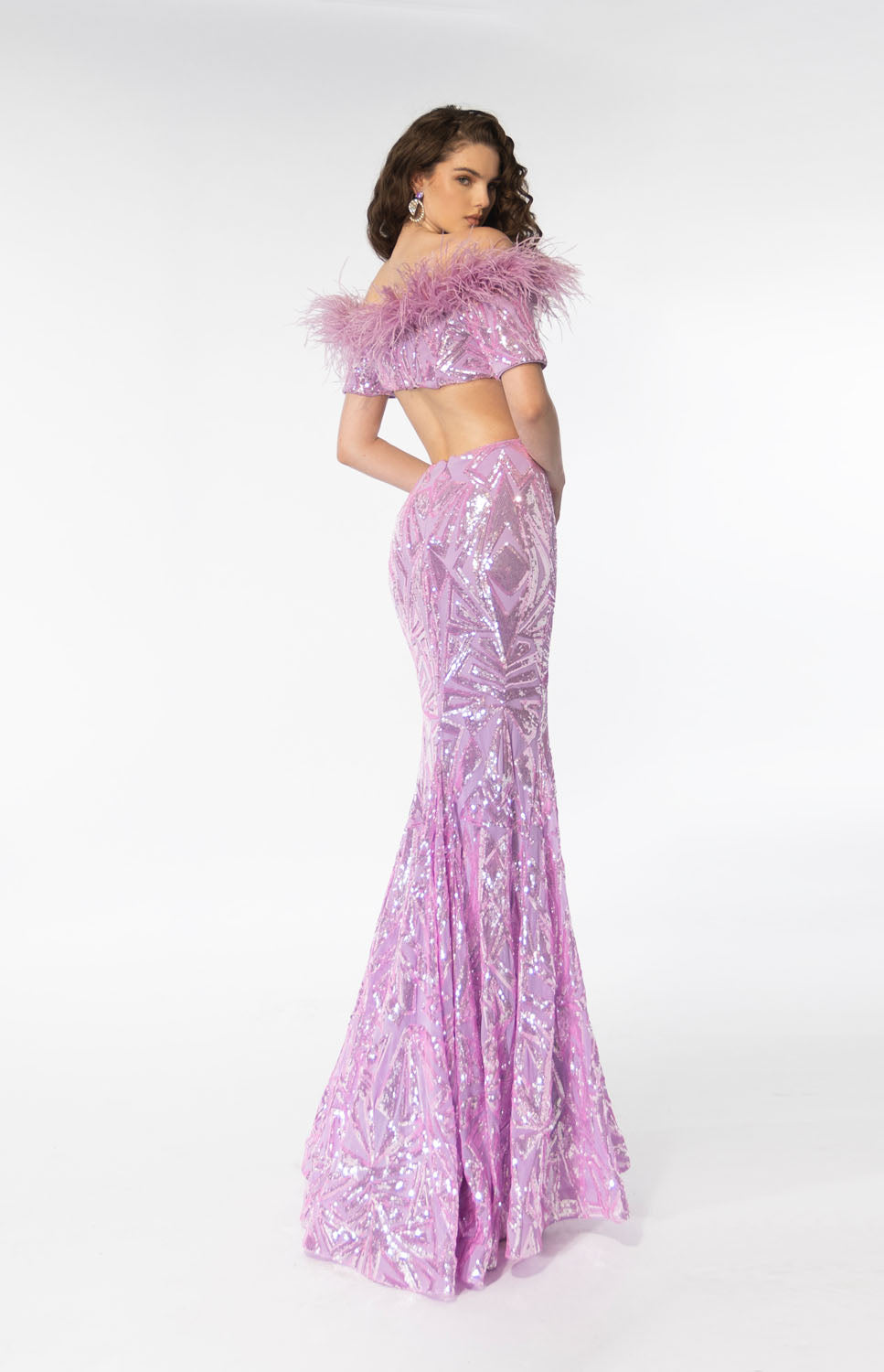 Ava Presley 39301 prom dress images. Ava Presley 39301 is available in these colors: Powder Blue, Lilac.