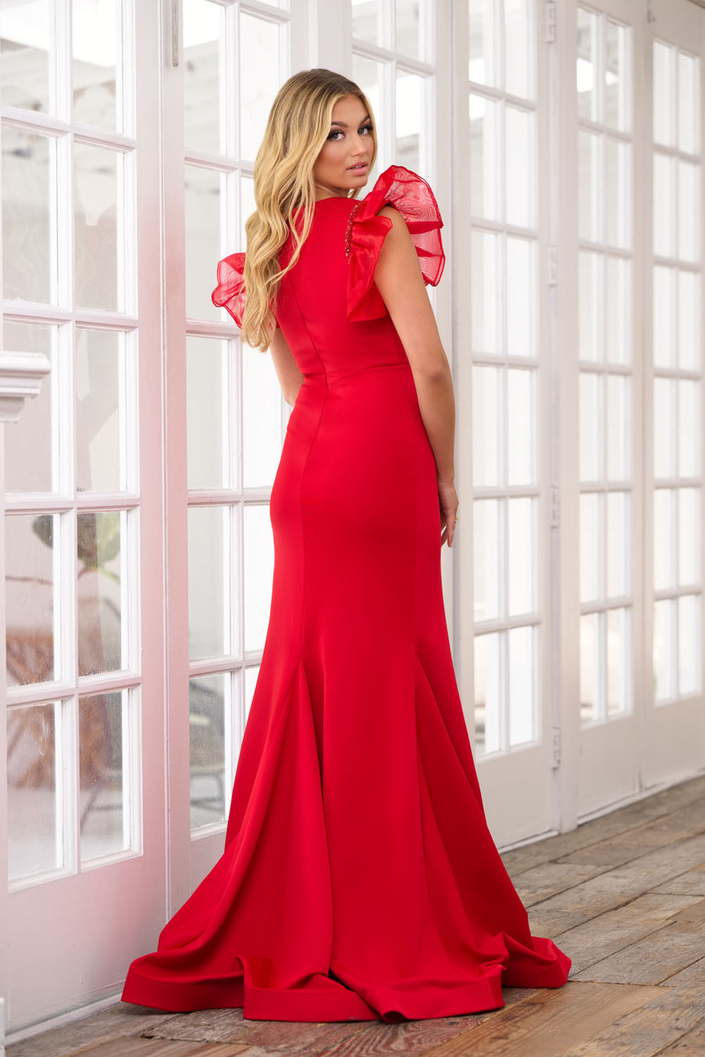 Ava Presley 39307 prom dress images. Ava Presley 39307 is available in these colors: Hot Pink, Red, White.
