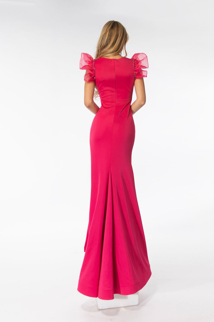 Ava Presley 39307 prom dress images.  Ava Presley 39307 is available in these colors: Hot Pink, Red, White.