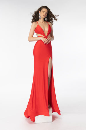 Ava Presley 39311 prom dress images.  Ava Presley 39311 is available in these colors: Red, Emerald, Purple.