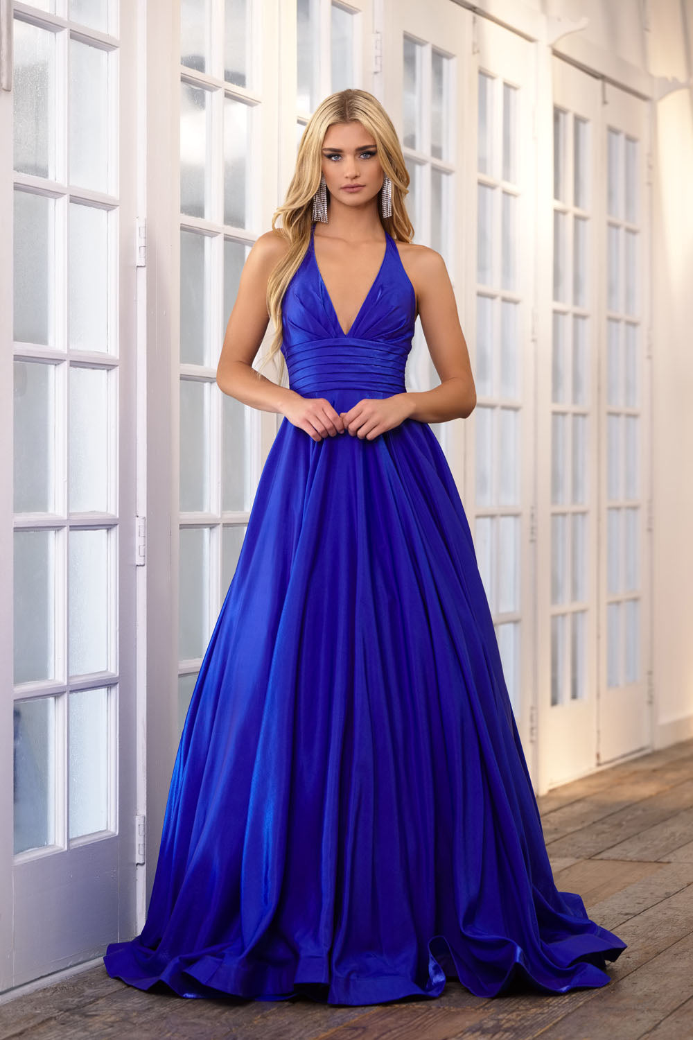 Ava Presley 39562 prom dress images. Ava Presley 39562 is available in these colors: White, Hot Pink, Royal.