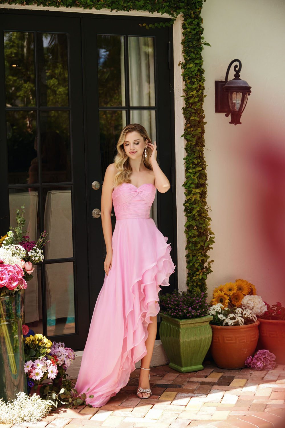 Ava Presley 40055 prom dress images. Ava Presley 40055 is available in these colors: Pink,Violet,Sky Blue.