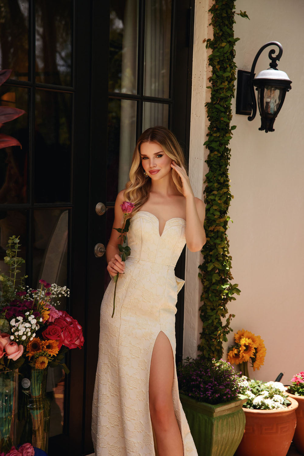 Ava Presley 40098 prom dress images. Ava Presley 40098 is available in these colors: Blush,Light Blue,Soft Yellow,Mint.