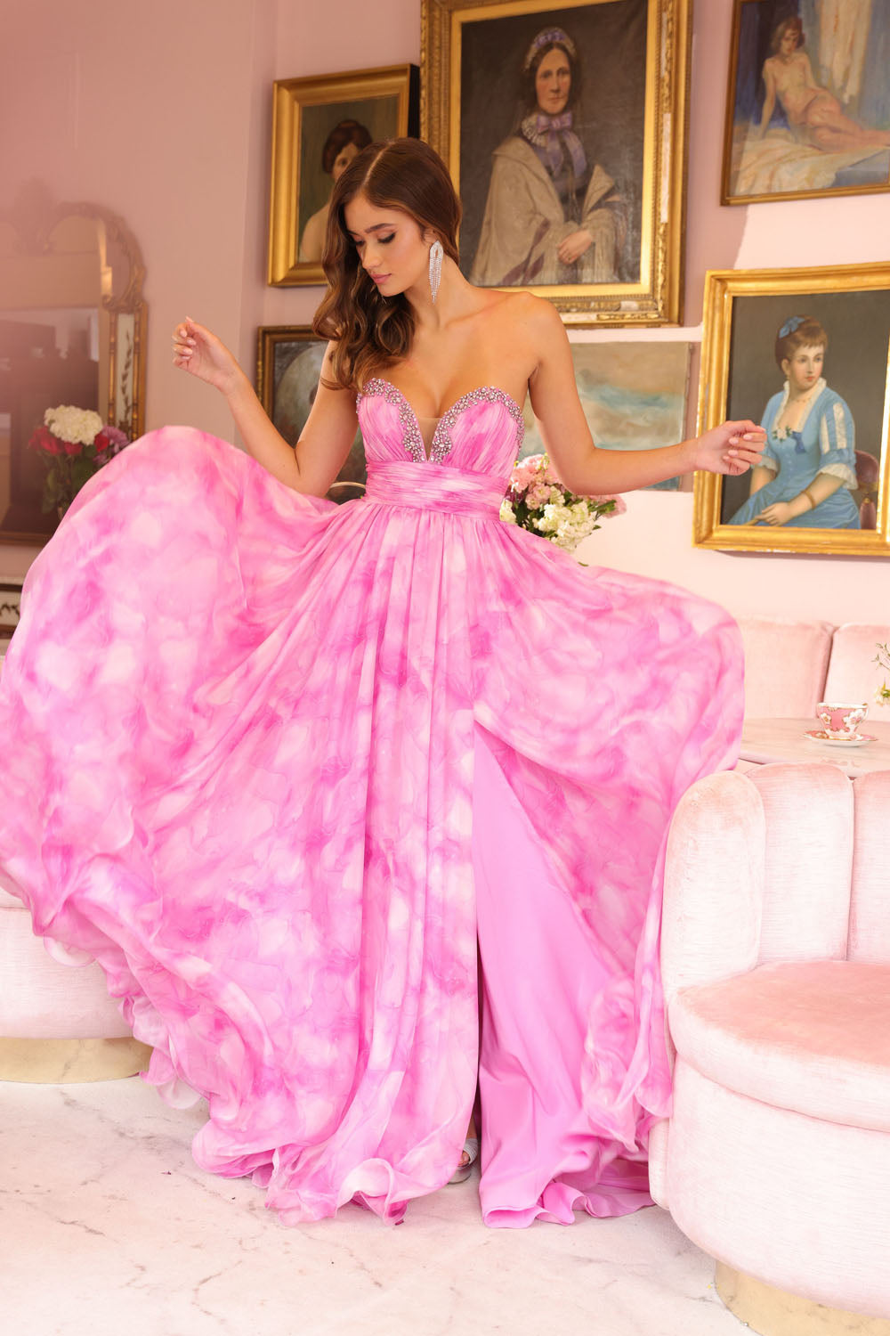 Ava Presley 40116 prom dress images. Ava Presley 40116 is available in these colors: Light Blue,Pink,Lilac.