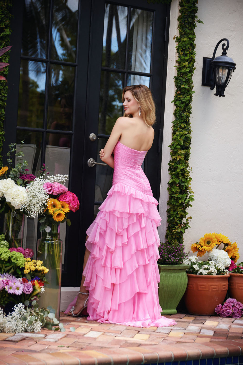 Ava Presley 40118 prom dress images. Ava Presley 40118 is available in these colors: Pink,Peacock,Cobalt,Yellow,White.