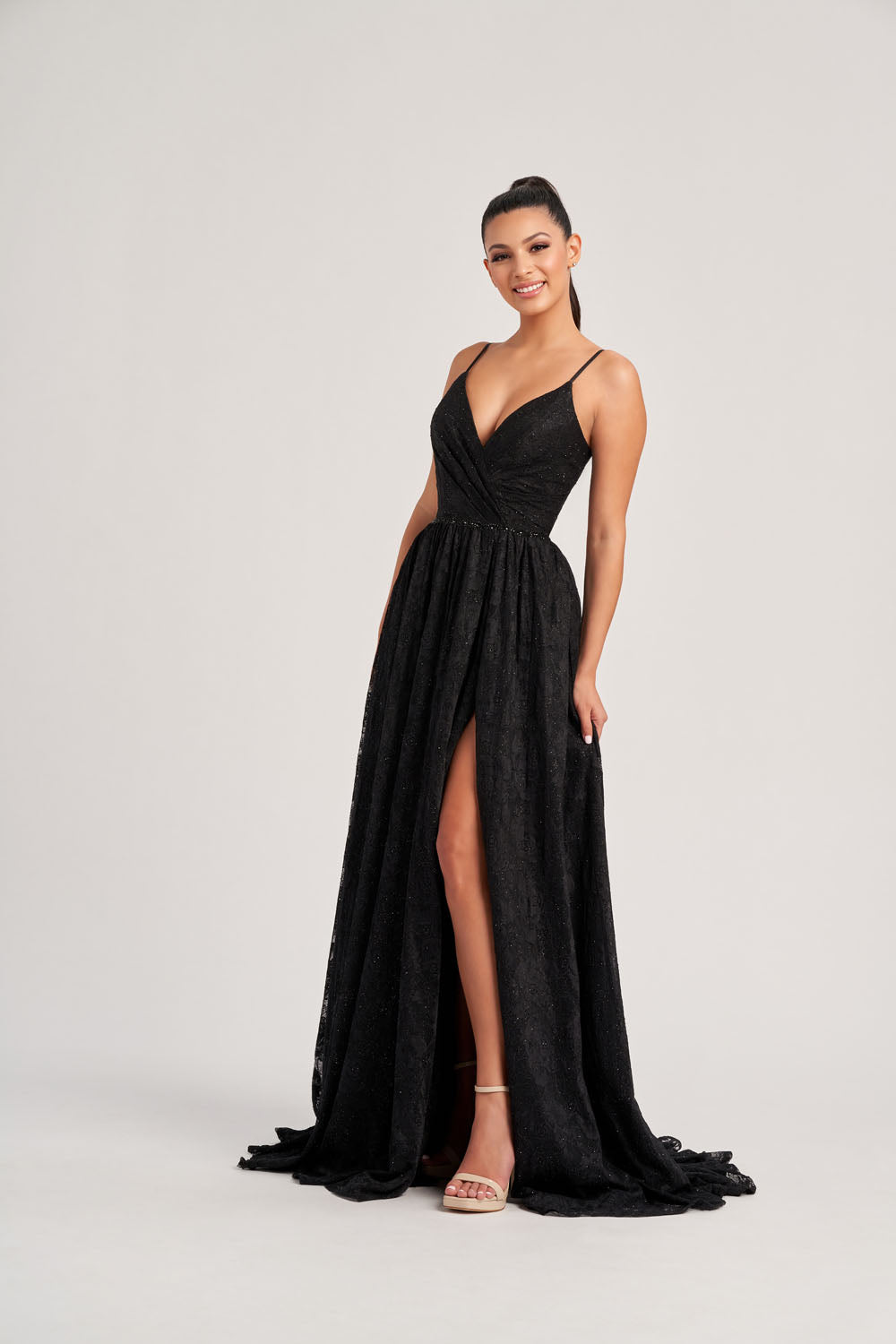 Colette CL8010 prom dress images. Colette CL8010 is available in these colors: Turquoise, Black.