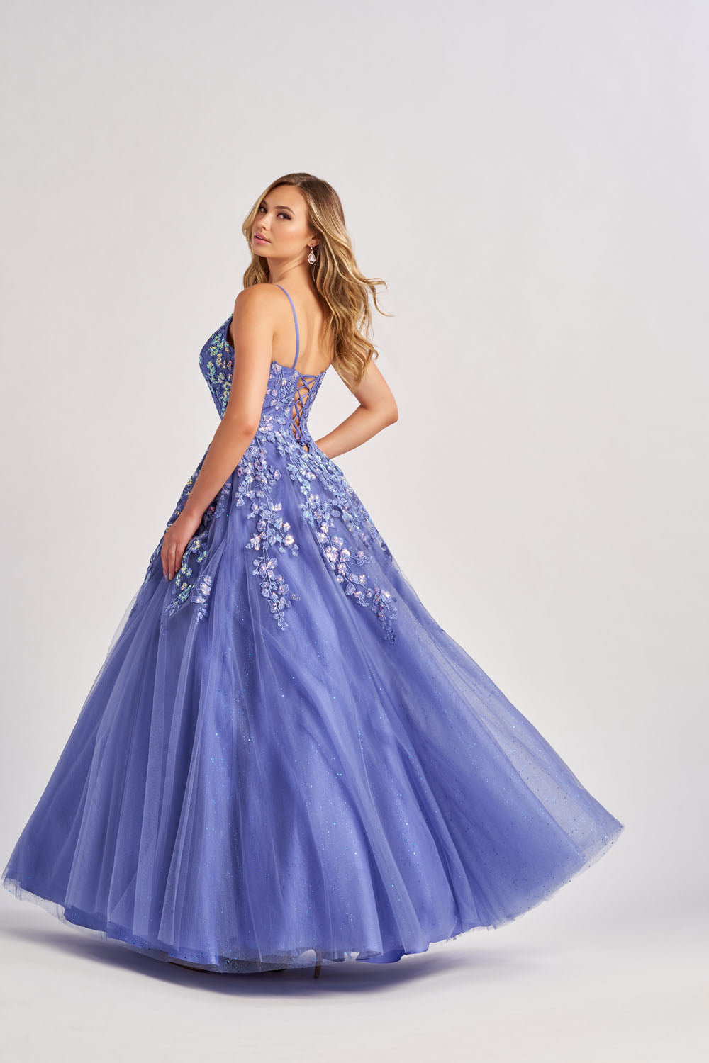 Colette CL8420 prom dress images.  Colette CL8420 is available in these colors: Jade, Pink , Periwinkle.