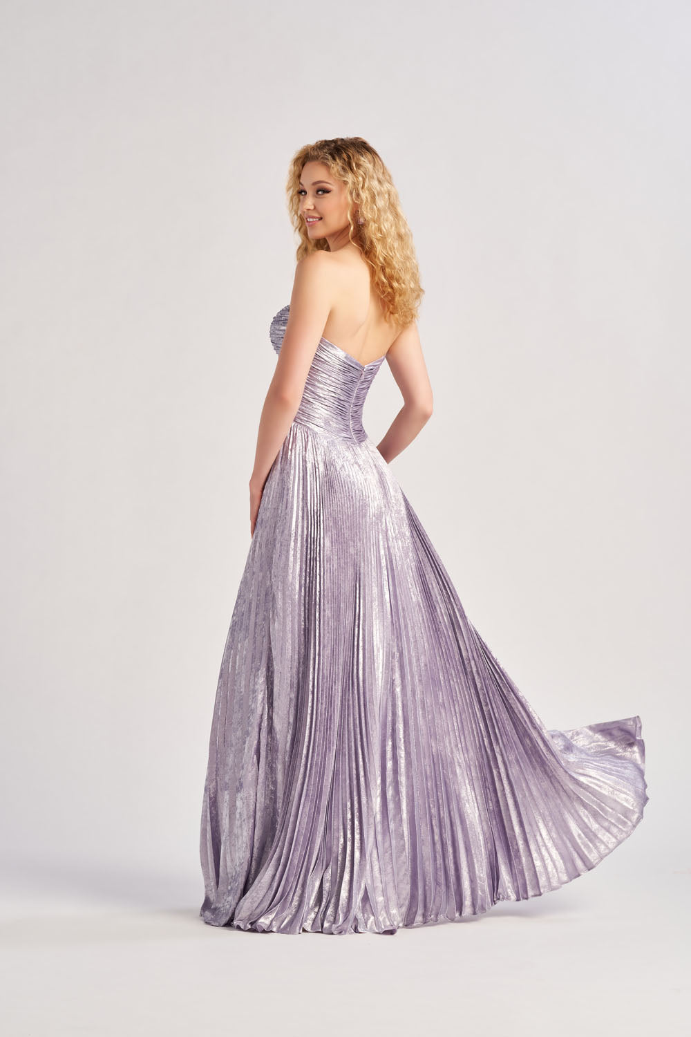 Colette CL8520 prom dress images.  Colette CL8520 is available in these colors:  Black, Lilac, Gold Dust.