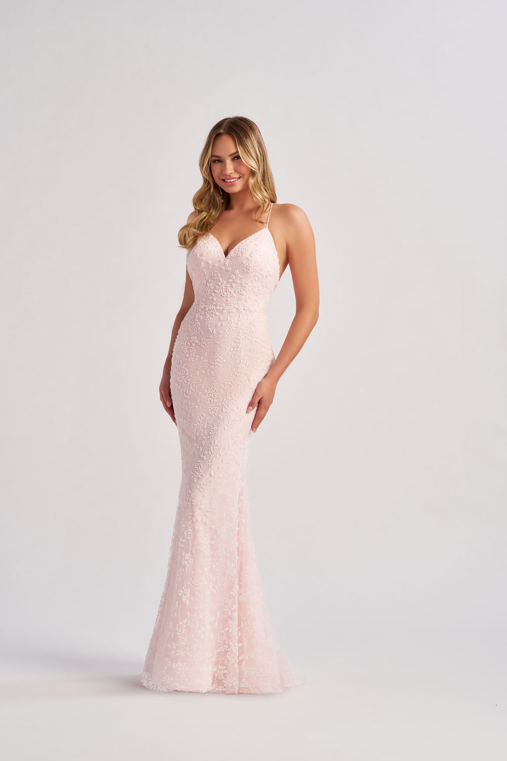 Colette CL8655 prom dress images.  Colette CL8655 is available in these colors: Ice Pink.