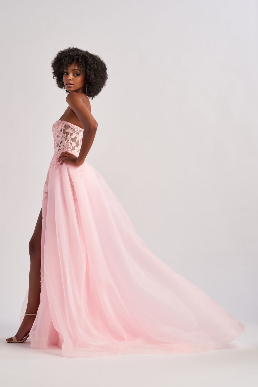 Colette CL8660 prom dress images. Colette CL8660 is available in these colors: Lilac, Bubblegum Pink.