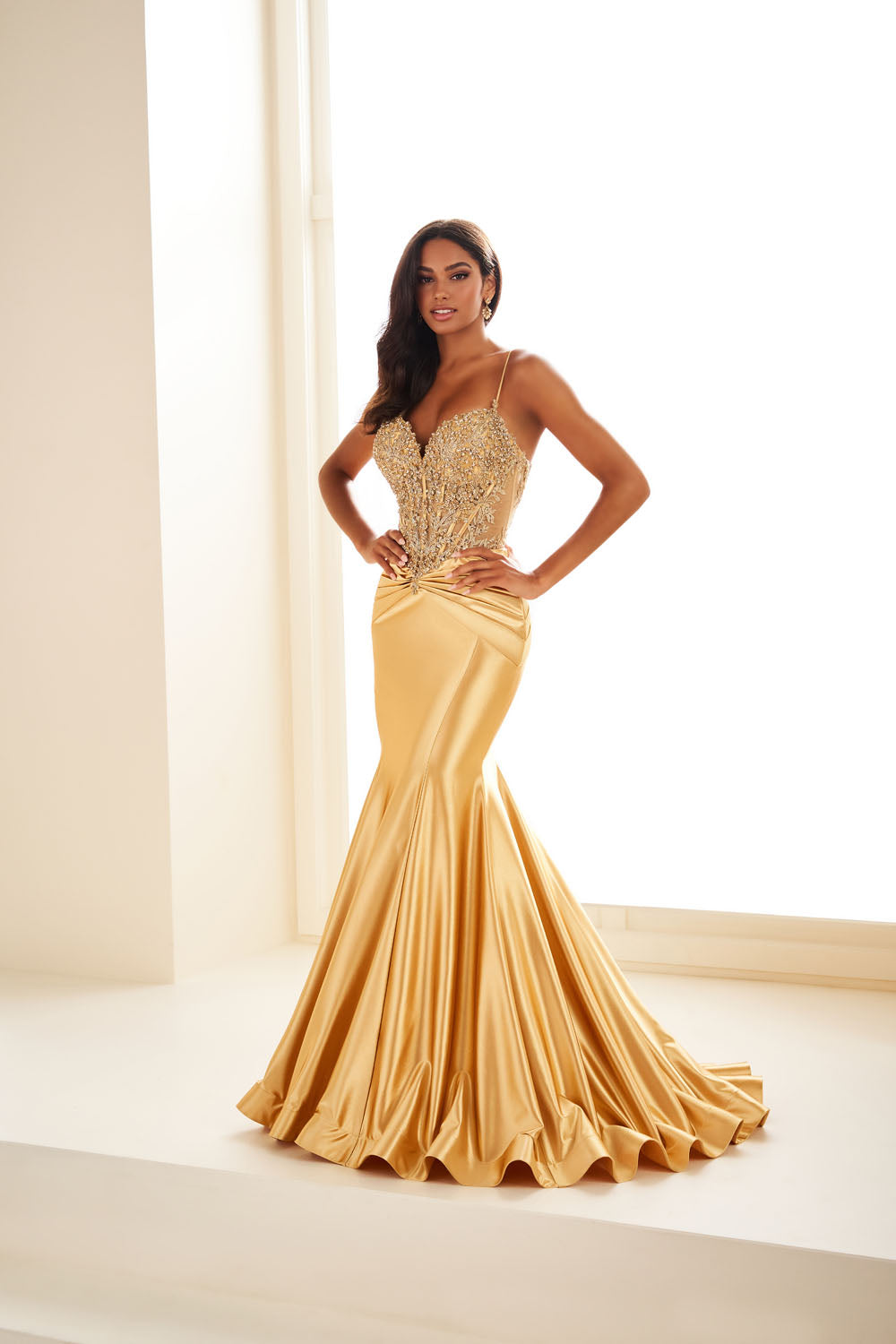Ellie Wilde EW36004 mermaid prom dress images. Ellie Wilde EW36004 is available in these colors: Rose Gold, Royal Blue, Misty Blue Silver, Sea Glass Silver, Black, Gold, Red.