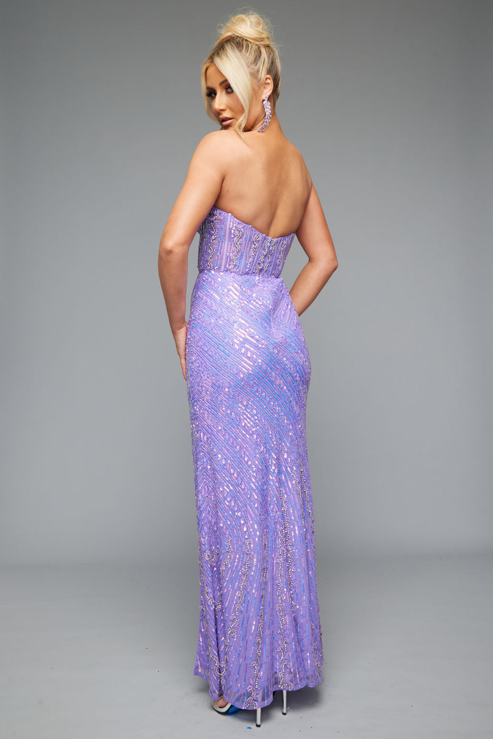 Jasz Couture 7649 prom dress images. Jasz Couture 7649 is available in these colors: Lilac, Ocean Blue.