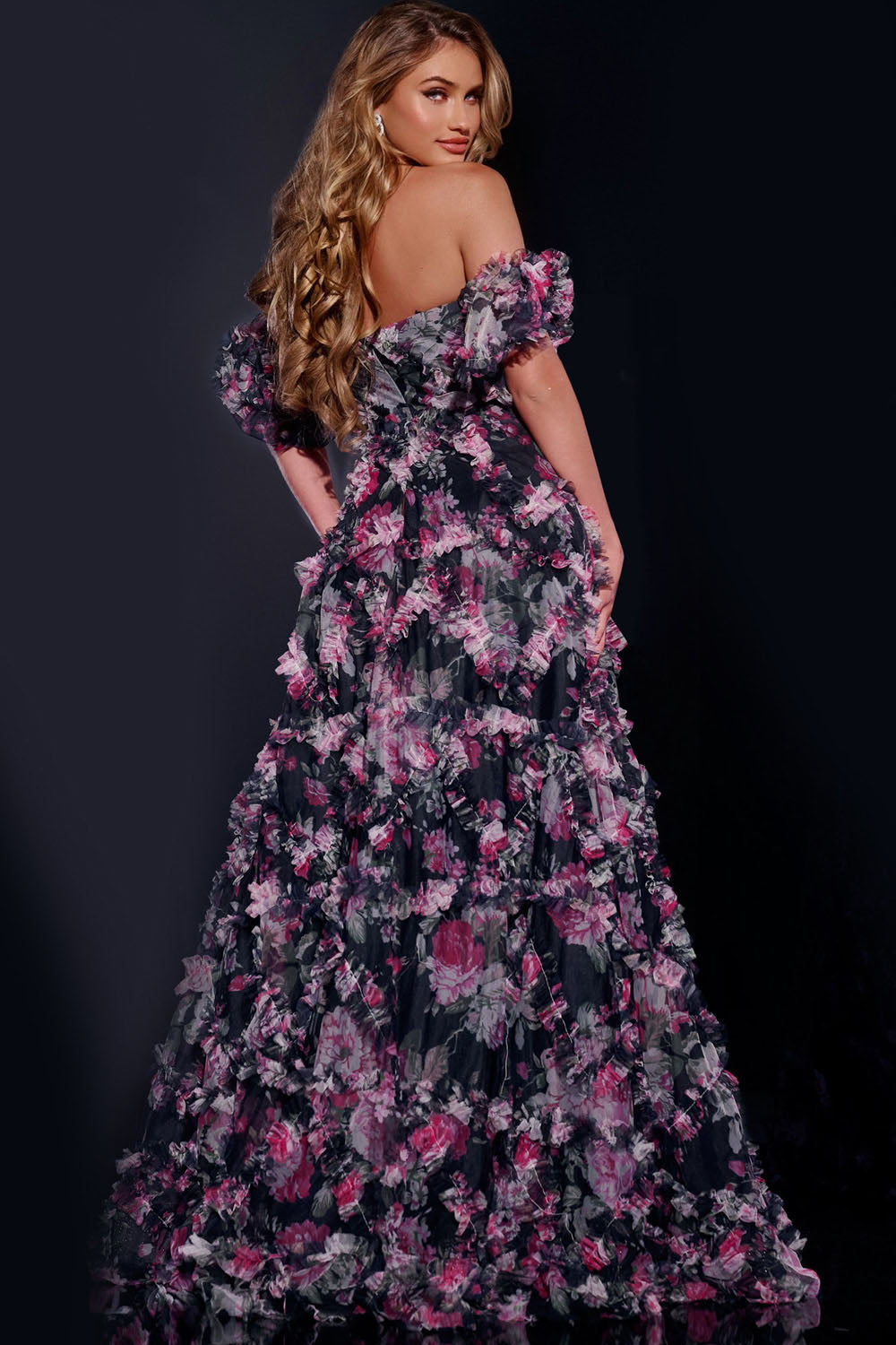 Jovani 40331 prom dress images.  Jovani 40331 is available in these colors: Navy.