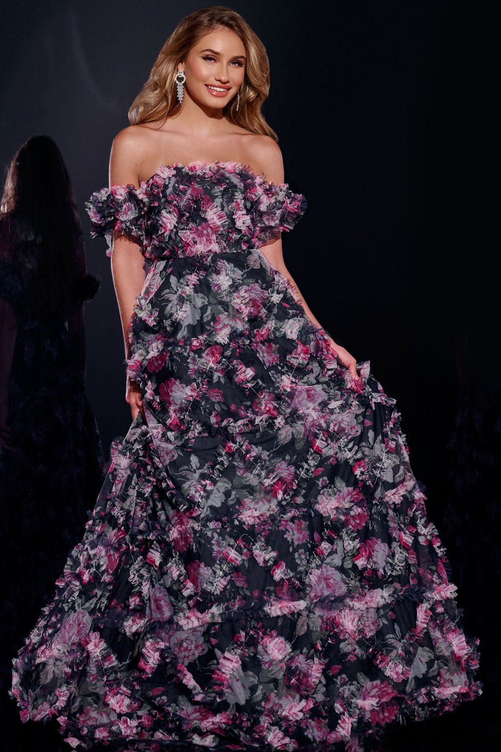 Jovani 40331 prom dress images. Jovani 40331 is available in these colors: Navy.