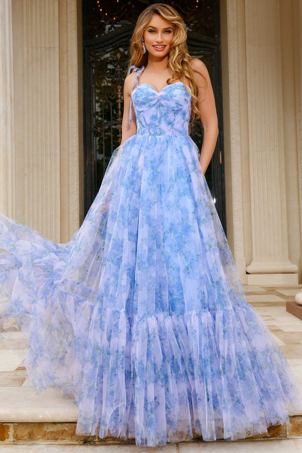 Jovani 40432 prom dress images.  Jovani 40432 is available in these colors: Lilac.