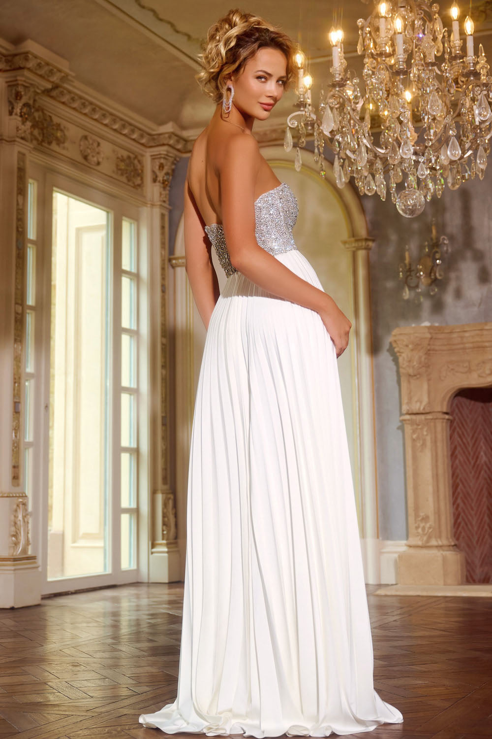 Jovani 42638 prom dress images. Jovani 42638 is available in these colors: Off White, Black.