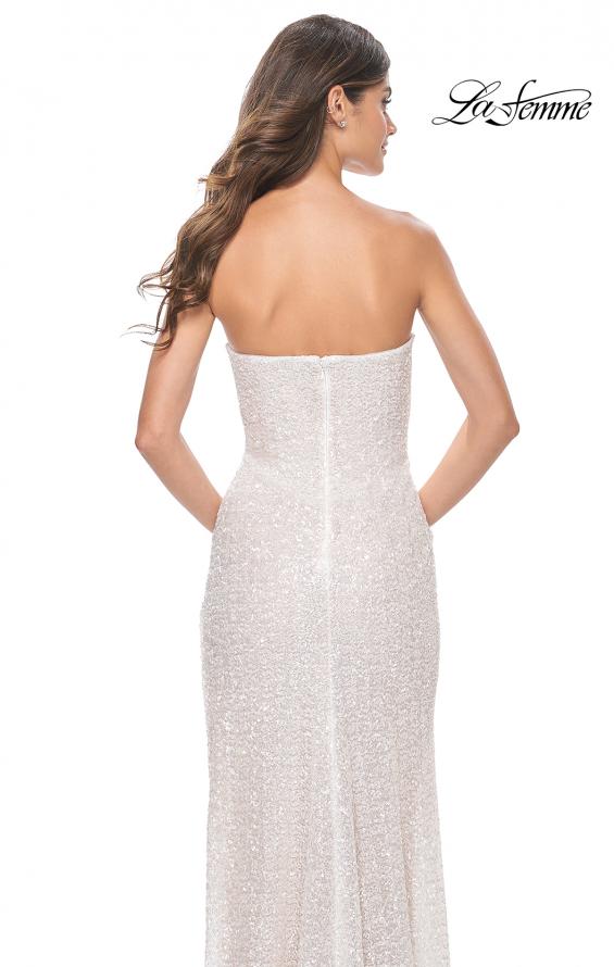 La Femme 32045 prom dress images. La Femme 32045 is available in these colors: White.