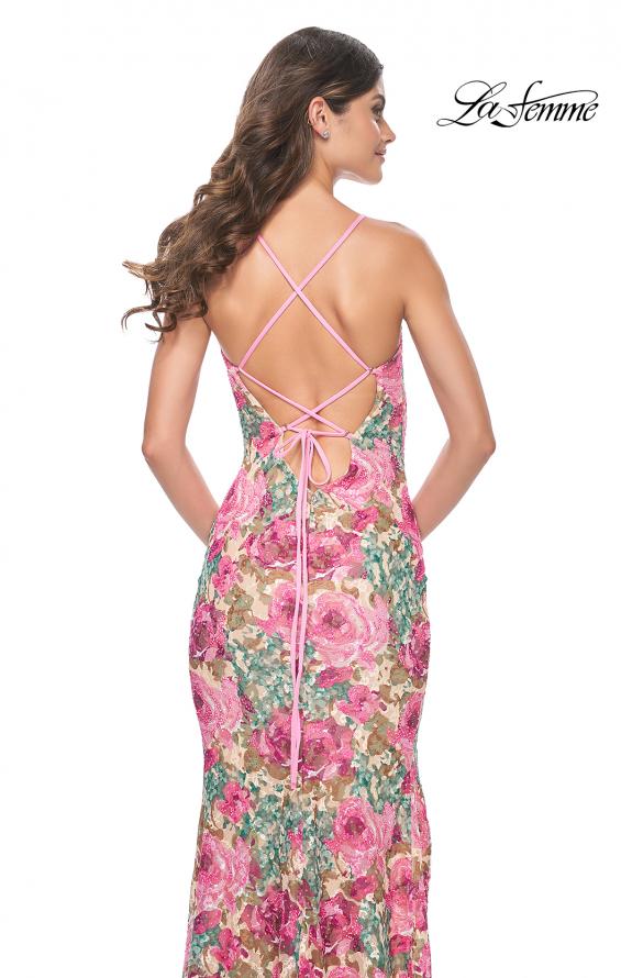 La Femme 32095 prom dress images. La Femme 32095 is available in these colors: Multi.