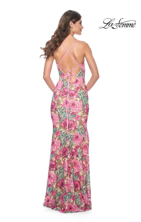 La Femme 32095 prom dress images. La Femme 32095 is available in these colors: Multi.