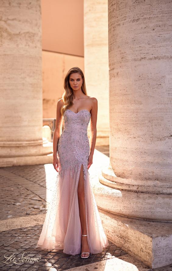 mauve evening dresses Andrea and Leo A1394 Prom Dress - Mauve main image 1