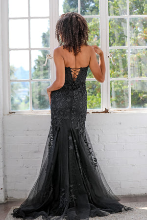 Miah Vega 24101 prom dress images. Miah Vega 24101 is available in these colors: Black, Lilac, Red.