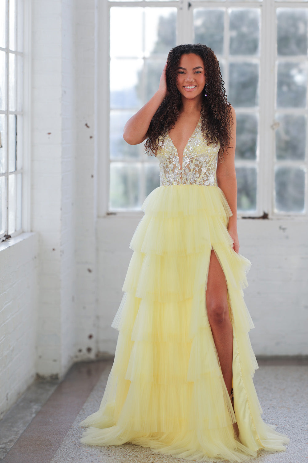 Miah Vega 24505 prom dress images. Miah Vega 24505 is available in these colors: Black, Light Blue, Light Pink, Red, White, Yellow.