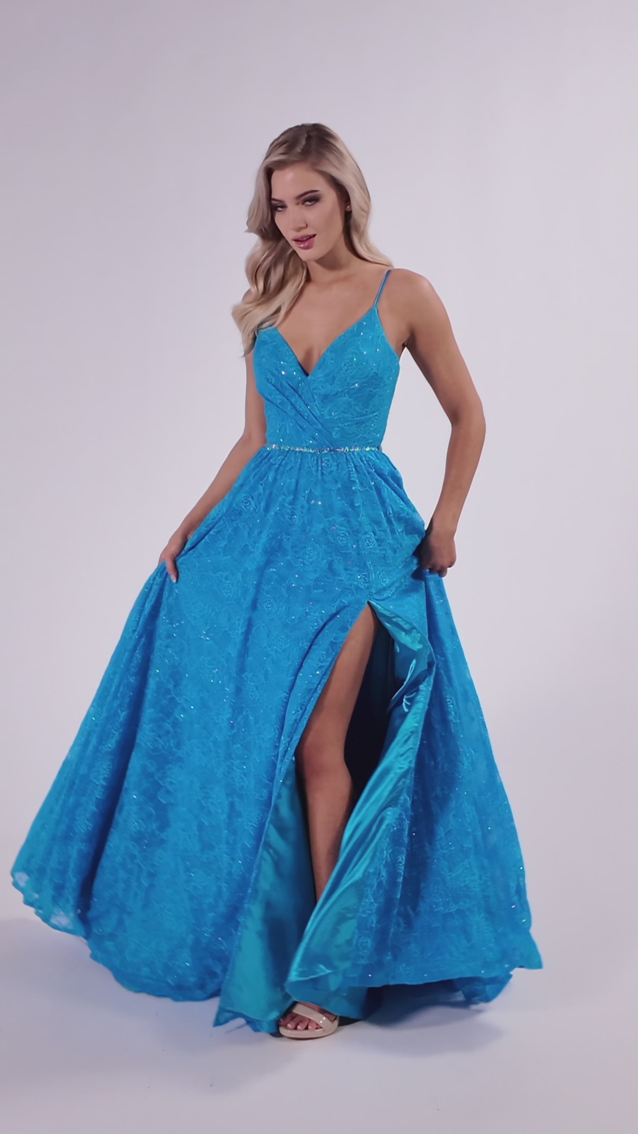 Colette CL8010 prom dress vidoes. Colette CL8010 is available in these colors: Turquoise, Black.