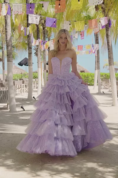 Sherri Hill 56139 prom dress video. Sherri Hill 56139 is available in these colors: Champagne, Lilac, Silver, Light Blue, Blush, Ivory.