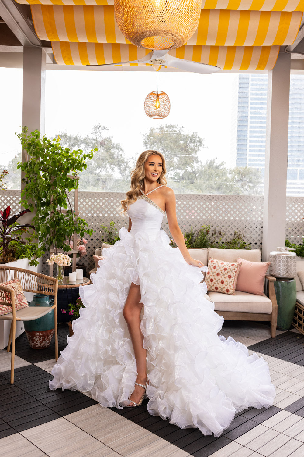 Rachel Allan 50365 prom dress images. Rachel Allan 50365 is available in these colors: Fuchsia , White.