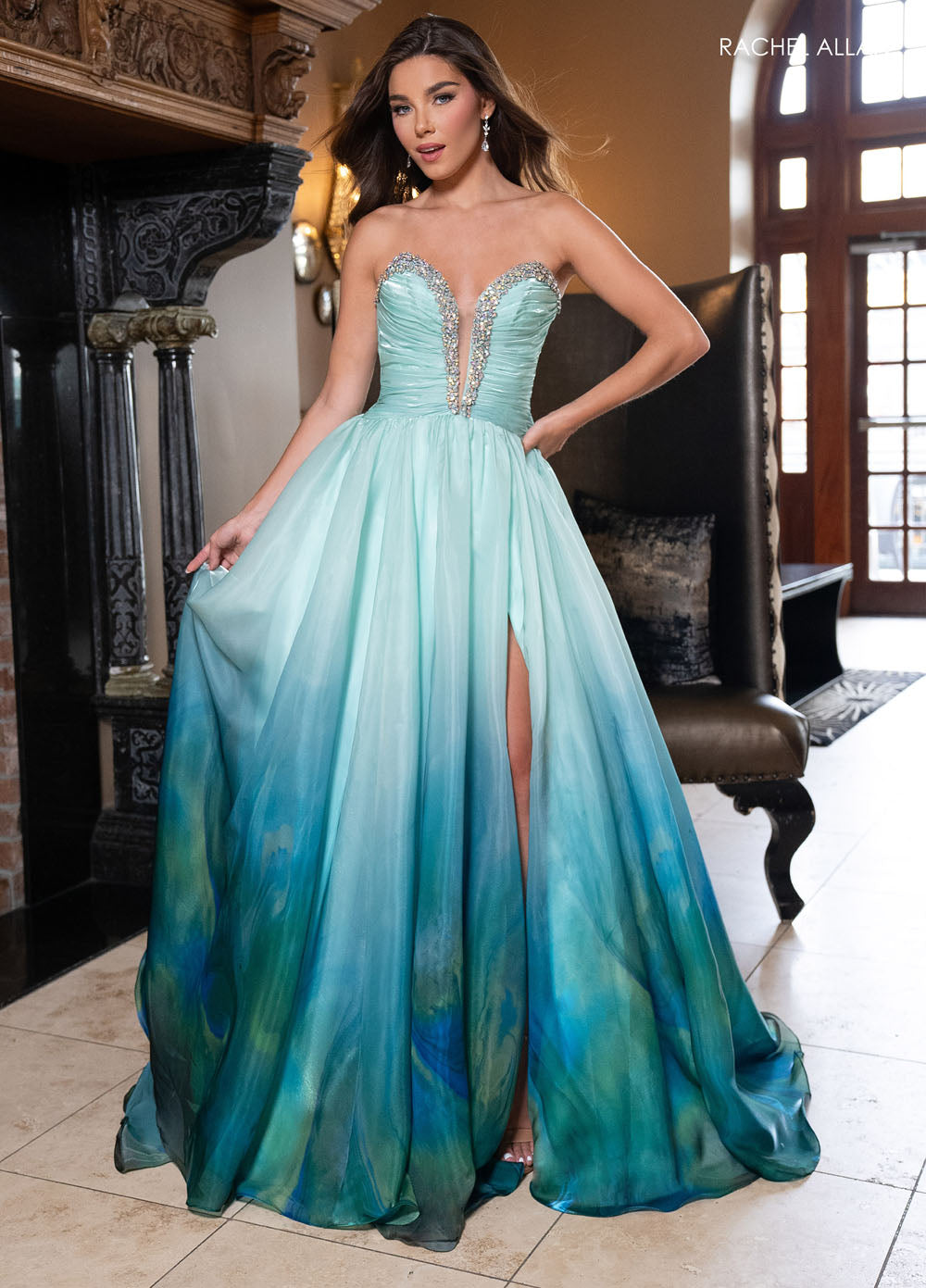 Rachel Allan 70727 Dress | Rachel Allan Dresses | Formal Approach 8 / Periwinkle Print Rachel Allan 70727 Dress | Rachel Allan Dresses | Formal Approach 8 / Periwinkle Print