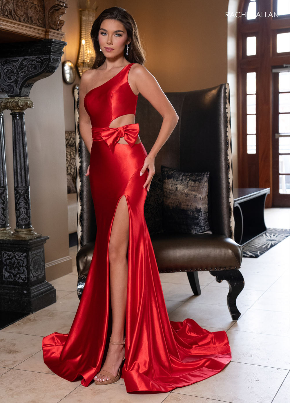 Rachel Allan 70736 prom dress images.  Rachel Allan 70736 is available in these colors: Hot Pink, Marigold, Red, Royal.