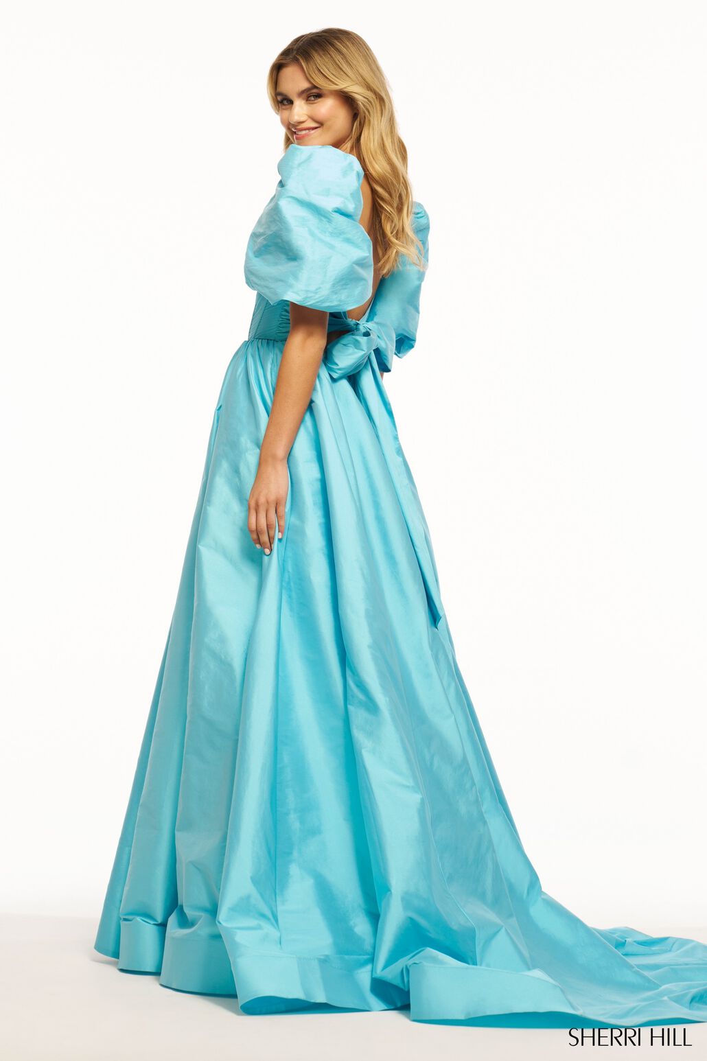Sherri Hill 55979 prom dress images. Sherri Hill 55979 is available in these colors: Orange, Black, Red, Bright Yellow, Peacock, Chartreuse, Hot Pink, Purple, Aqua, Candy Pink.