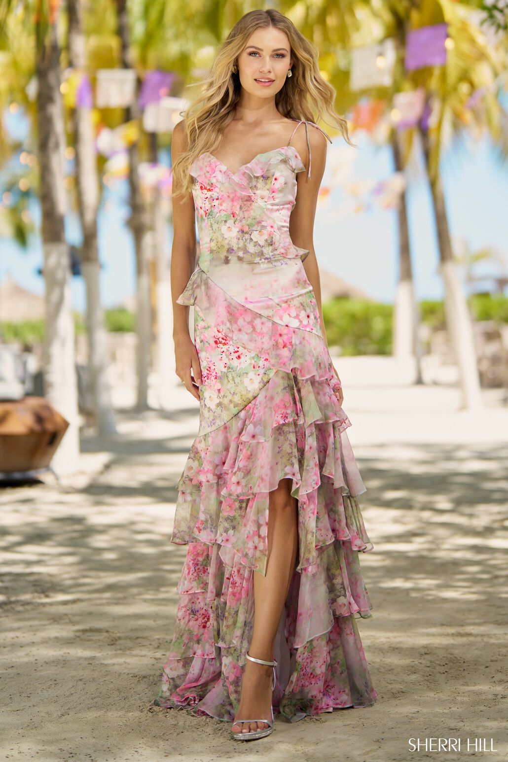 Sherri Hill 56168 Dress | Sherri Hill Dresses | Formal Approach 14 / Lilac Multi