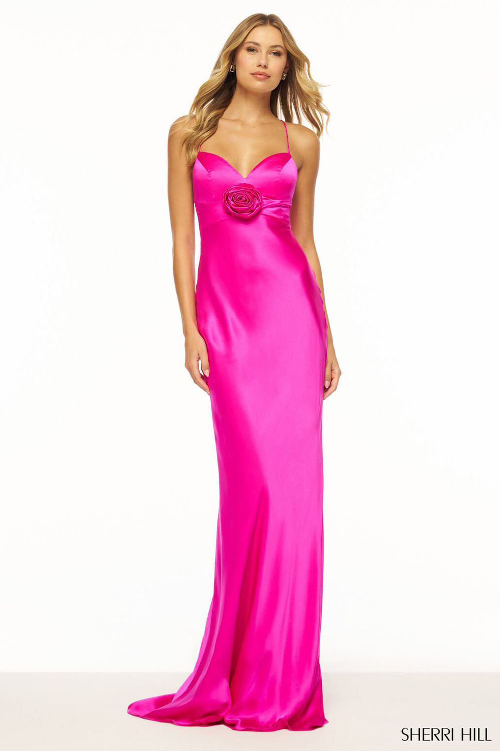 Sherri Hill 56227 prom dress images. Sherri Hill 56227 is available in these colors: Red, Black, Navy, Royal, Champagne, Emerald, Fuchsia, Light Blue.